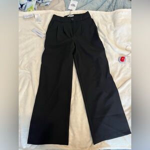 Princess Polly Black Wide Leg Pants High-Waisted